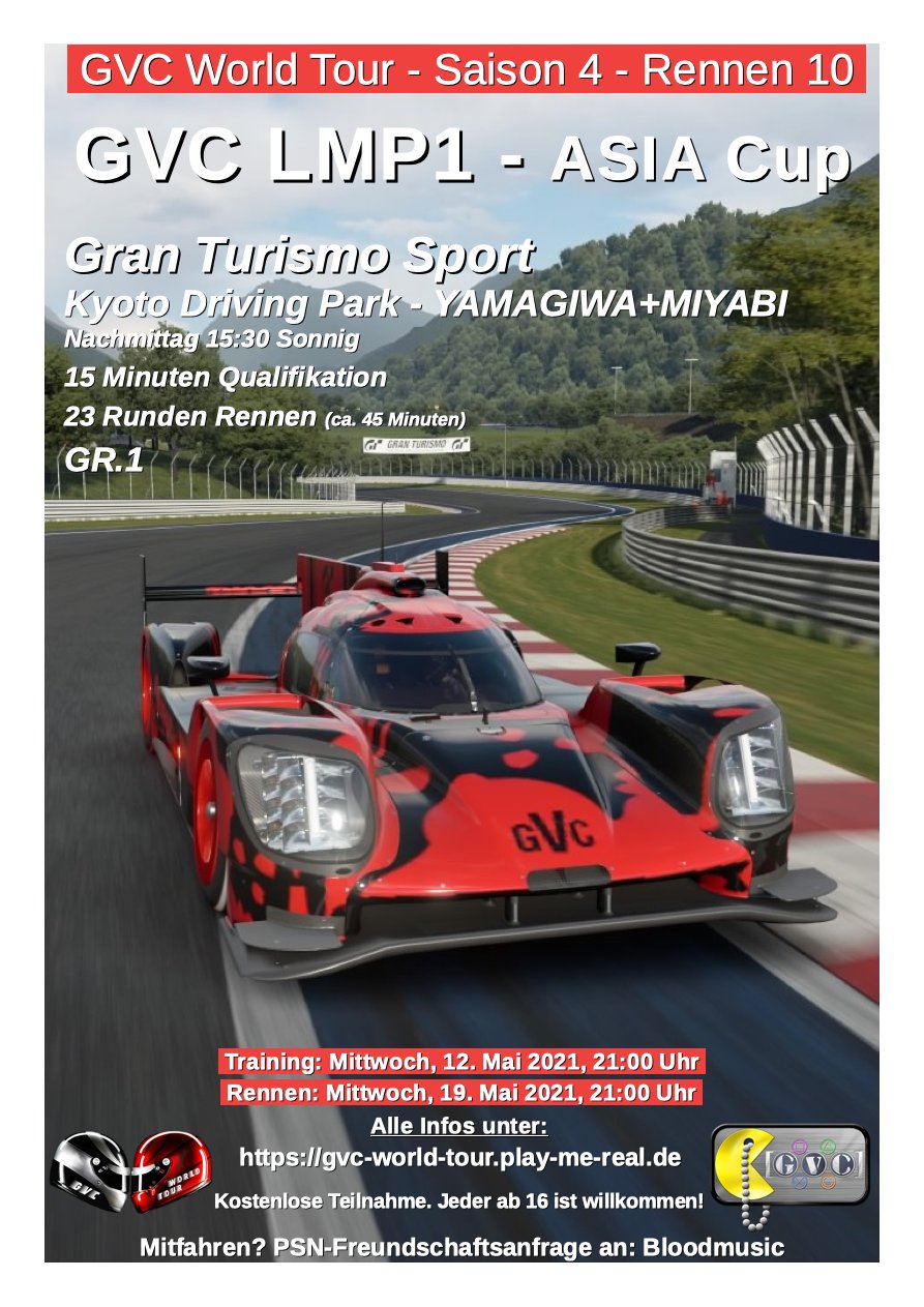 Saison 4 - Rennen 10 - GVC LMP1 ASIA Cup - Kyoto Driving Park - YAMAGIWA+MIYABI - GR.1